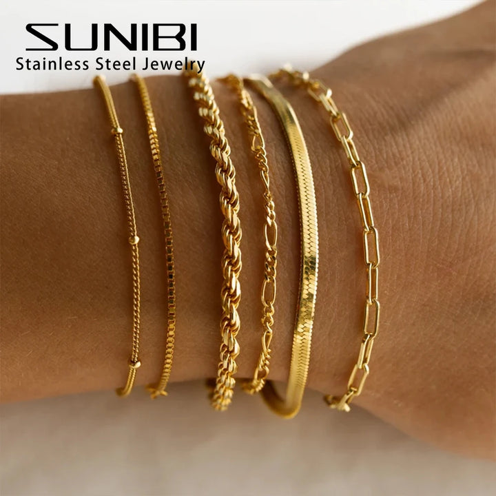 Classic Snake Chain Bracelets for Women