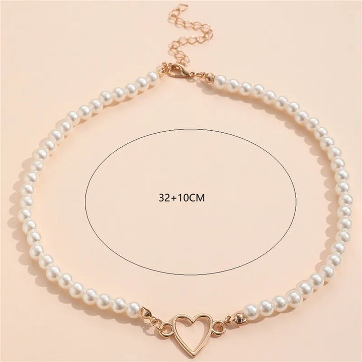 Fashion Pearl Necklace Choker Female