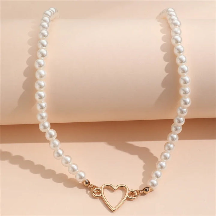 Fashion Pearl Necklace Choker Female