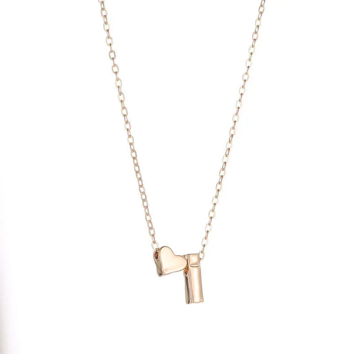 Necklace Gold Silver Color Letter Name