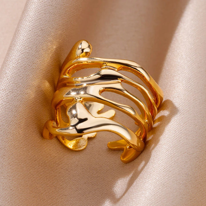 Ring Gold Color Stainless Steel