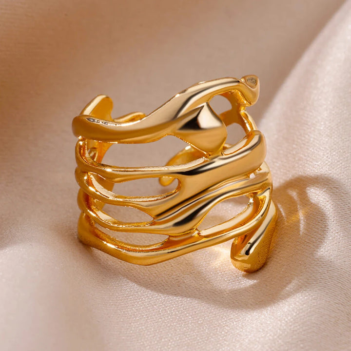 Ring Gold Color Stainless Steel