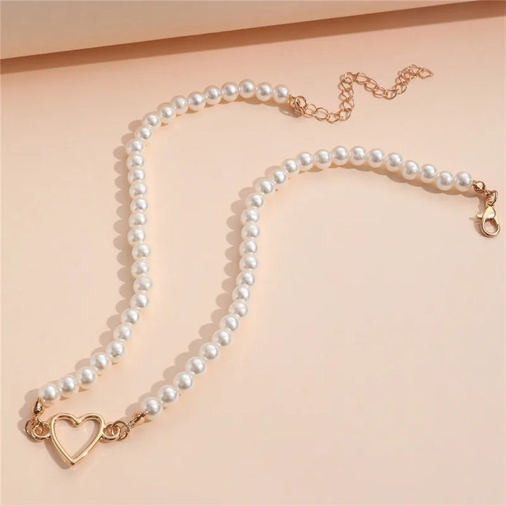 Fashion Pearl Necklace Choker Female