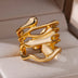 Ring Gold Color Stainless Steel